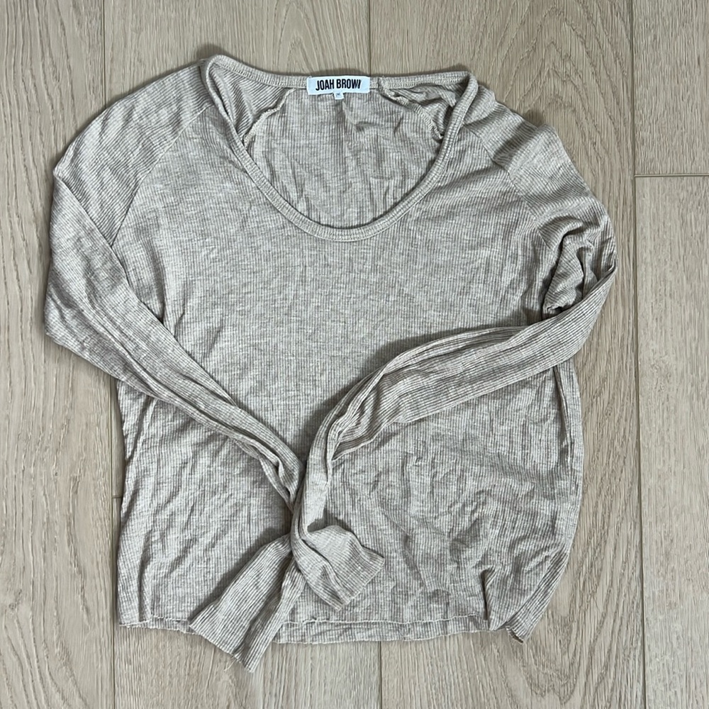 Joah Brown ribbed long sleeve, one size
